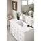 James Martin Vanities Bristol 48in Single Vanity, Bright White w/ 3 CM White Zeus Quartz Top 157-V48-BW-3WZ - alternate 3